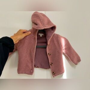 Louis Louise Dusty Rose Girls fleece hoodie jacket